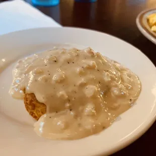 Biscuits and gravy great flavor