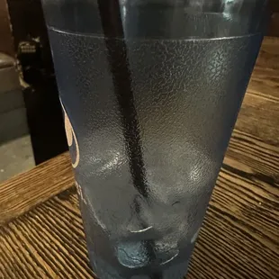 My empty water cup waiting patiently for a refill