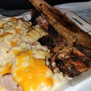 Smoked Mac N Cheese Pork Ribs Beef Ribs
