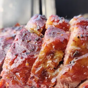 a close up of a bbq barbecue