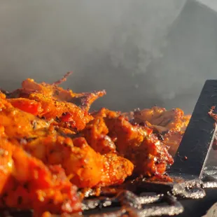 Smoked butterscotch flavored checken  out of this world..