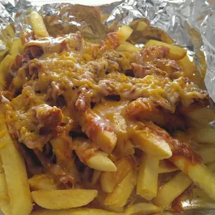 Carne adovada fries