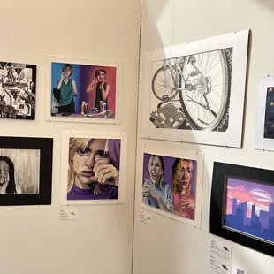 Some works of the scholastic winners from high school