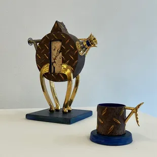 Mother and Child Tea Pot, Cup and Saucer - Both, And exhibit.