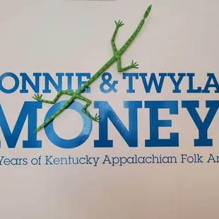 Entrance to the November 202e exhibit on Lonnie &amp; Teyla Money, Kentuckian folk art