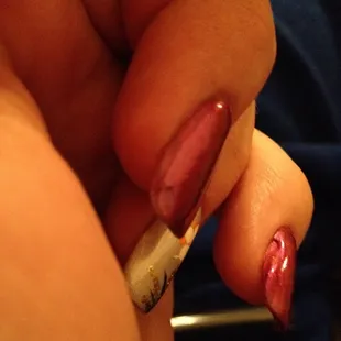 A better shot of the awful sculpting job done.