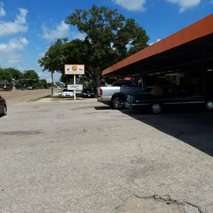 a truck parked in a parking lot