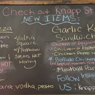 New items