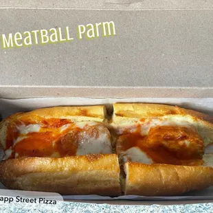 Meatballs Parmigiana Hero