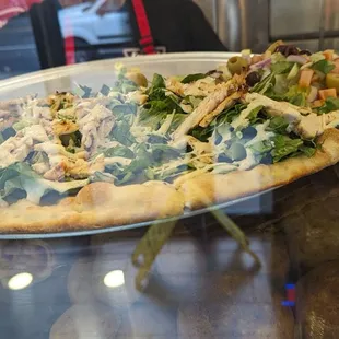 The popular chicken Caesar pizza