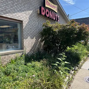 the front of the building