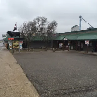 the front of the restaurant