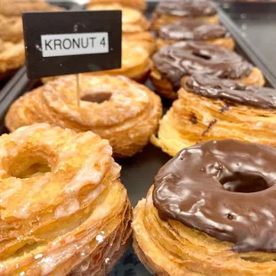 Glazed and chocolate Kronuts