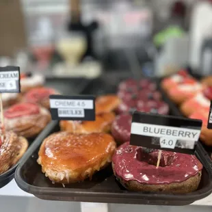 Creme Brulee and Blueberry Donut