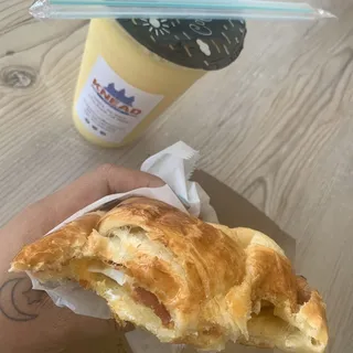 Egg and Cheese Croissant Sandwich