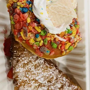 Fancy and fruit loop donuts