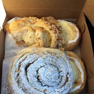 Delicious fresh pastries (one is half eaten already :) )