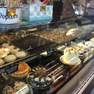 a variety of desserts