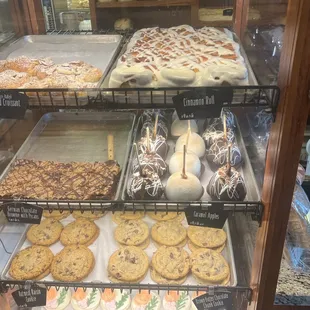 a variety of baked goods