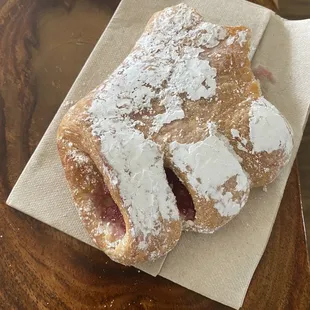 A raspberry "croissant"