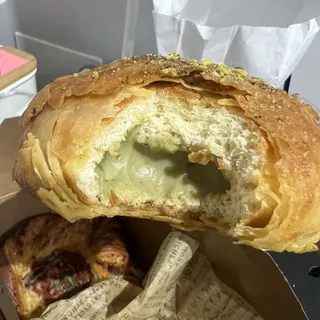 Pistachio Baklava Filled Doughnut