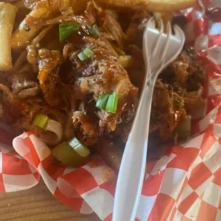 Pulled pork fries