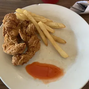 Chicken fingers and fries