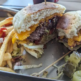 The magic burger with fries