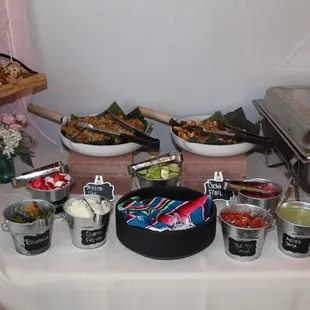 Taco Bar (Grilled Chicken and Carnitas)