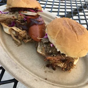 Pork and sausage sliders