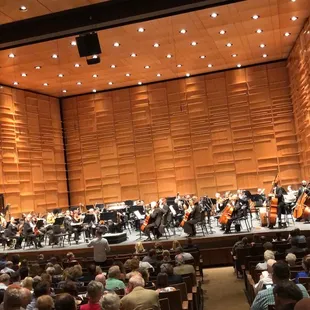 Inside the concert hall