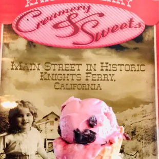 Black cherry waffle cone