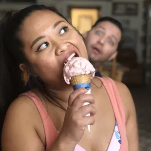 Creepin on my ice cream