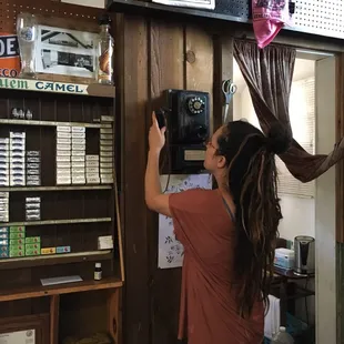 If you stay long enough, you might even hear what a telephone used to sound like.