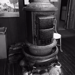 Yep, it's a wood stove and it works