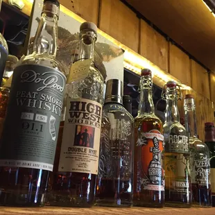 Great selection of whiskey to warm your heart!