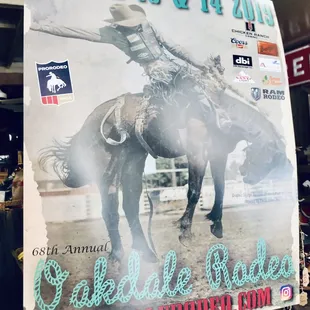 Annual rodeo signage