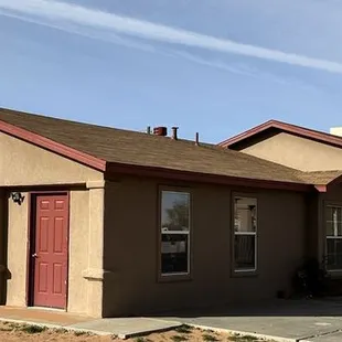 The exterior trim and doors of my home were done perfect.  I love the work and the color change is beautiful.