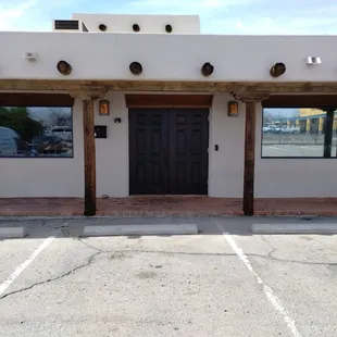 All exterior wood stained and 2 replaced vigas.