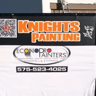 Knight Painting learned the right way to paint from Tim Waters at EconoPro With Happy throwing it up sky high in the back!