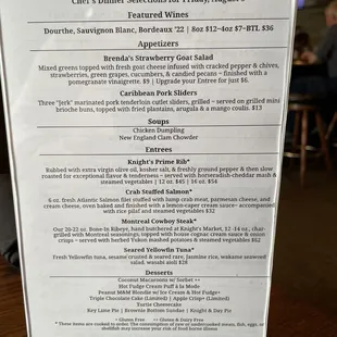 Specials for Friday, August 9