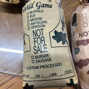 Supposed deer burger
