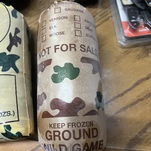 Supposed deer sausage