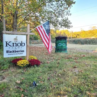 the sign for knob blackberryries