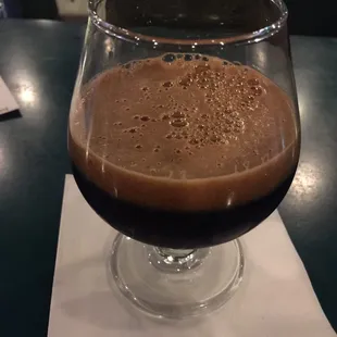 Great beer selection. Enjoying a Great Divide Oaked Yeti Imperial Stout.