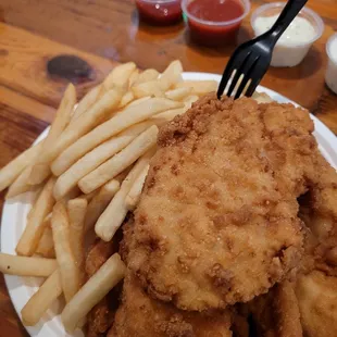 4 piece fish and chips