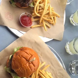 Goat Cheese and Prosciutto Burger &amp; Mushroom Truffle Burger