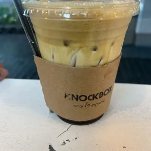 Ice latte good amount of caffeine