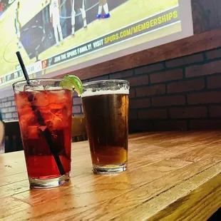 Effin Cucumber and Yuengling lager