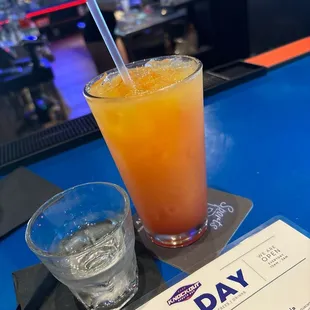 My drinks inside the bar